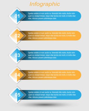 Modern Tasarım Şablonu, bilgi grafikleri ve web düzeni için pankartlar için kullanılabilir.