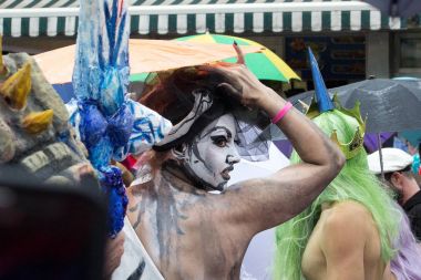 38 yıllık Mermaid parade-Brooklyn New York Usa