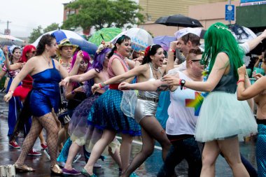 38 yıllık Mermaid parade-Brooklyn New York Usa