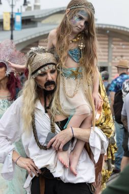 38 yıllık Mermaid parade-Brooklyn New York Usa