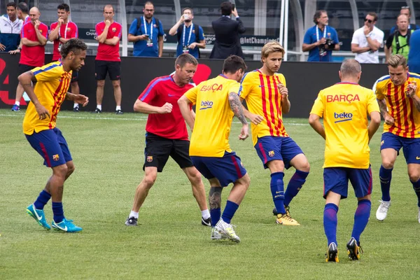 Copa de Campeones Internacionales 2017 FC Baecelona vs Juventus — Foto de Stock