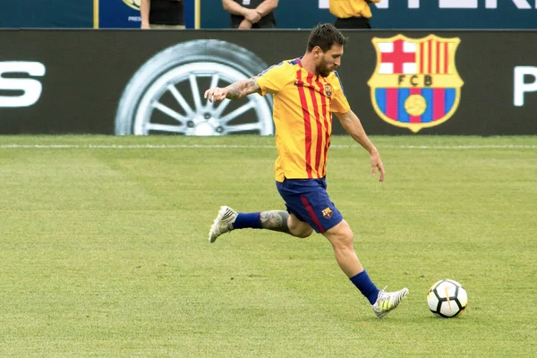 2017 międzynarodowego mistrzów Cup - Fc Baecelona vs. Juventus — Zdjęcie stockowe