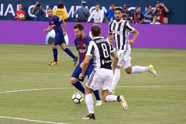 2017 międzynarodowego mistrzów Cup - Fc Baecelona vs. Juventus — Zdjęcie stockowe