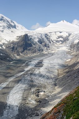 Pasterze buzul Grossglocker dağ bölgesinde summ karda ile