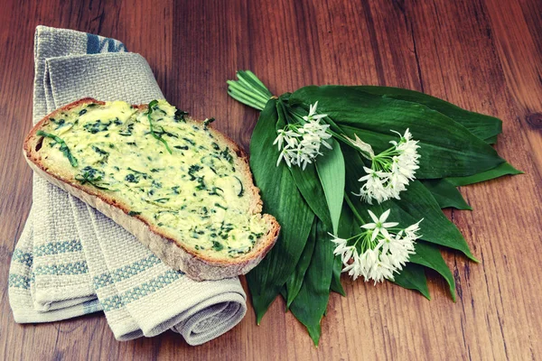 Wild garlic (ramson) in springtime. — Stock Photo, Image