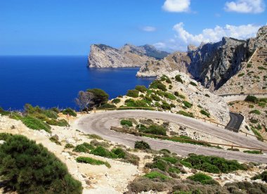 Cap Fomentor (Mallorca) ve peyzaj çevreleyen