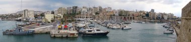 Cityscape Iraklion, Girit Adası (Yunanistan başkenti)