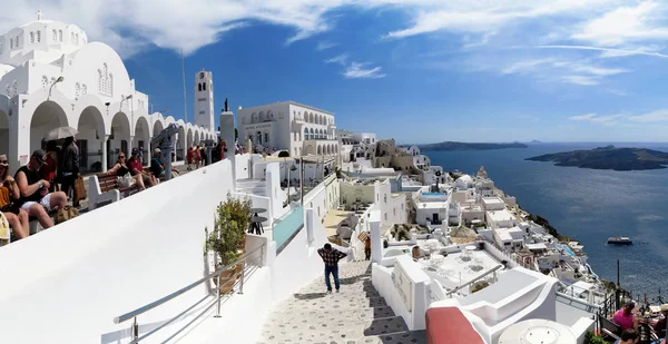 Cityscape of Fira at Santorini Isle (Greece) — Stock Photo, Image