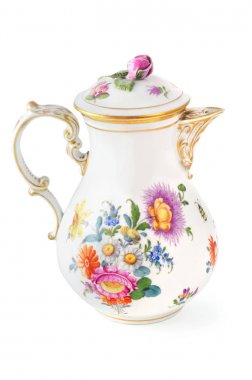 19. yüzyıl (Biedermeier zaman antik kahve pot)