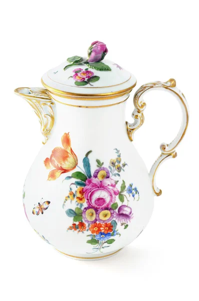 Antique coffee pot from 19th century (Biedermeier time) — Stock Photo, Image