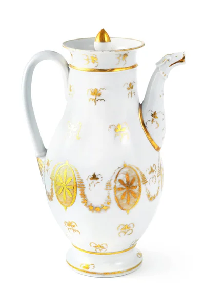 Antique coffee pot from 19th century (Biedermeier time) — Stock Photo, Image