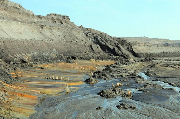 Vue dans une mine de charbon — Photo