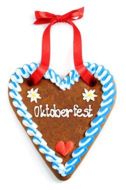 Oktoberfest gingerbread kalp