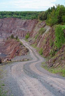 Porfir maden ocağına görüntülemek. 