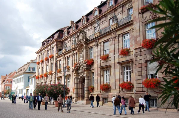 Αστικό τοπίο της Speyer με το ιστορικό κέντρο της πόλης και τα σπίτια. — Φωτογραφία Αρχείου