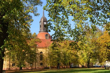 Park kültür kilise St. Marien içinde Neuruppin (Almanya ile)