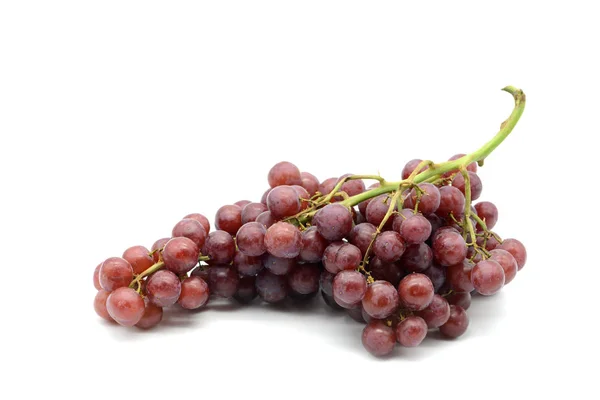 Red wine grapes on white isolated background — Stock Photo, Image