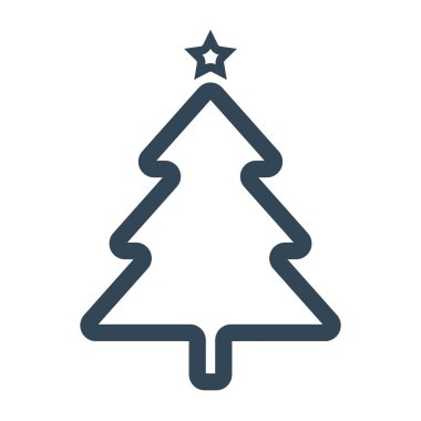 Simge Noel ağacı. Vektör.