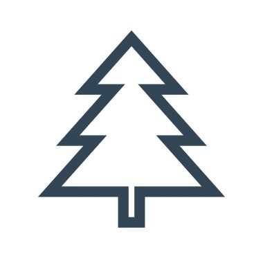 Simge Noel ağacı. Vektör.