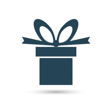 Simge bir hediye. Vektör görüntü. 