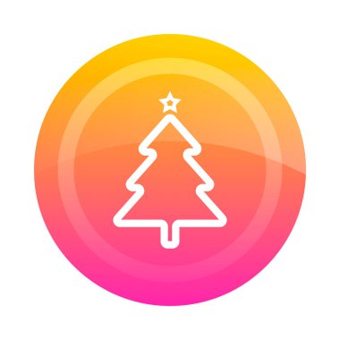 Düğme Noel ağacı. Vektör görüntü.