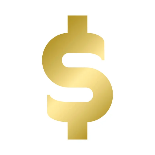 Het pictogram van de dollar, vector. — Stockvector