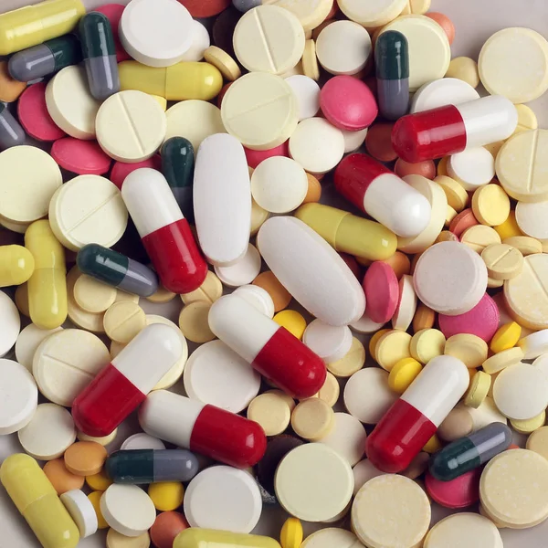 Background of pills, close-up. — Stock Photo, Image