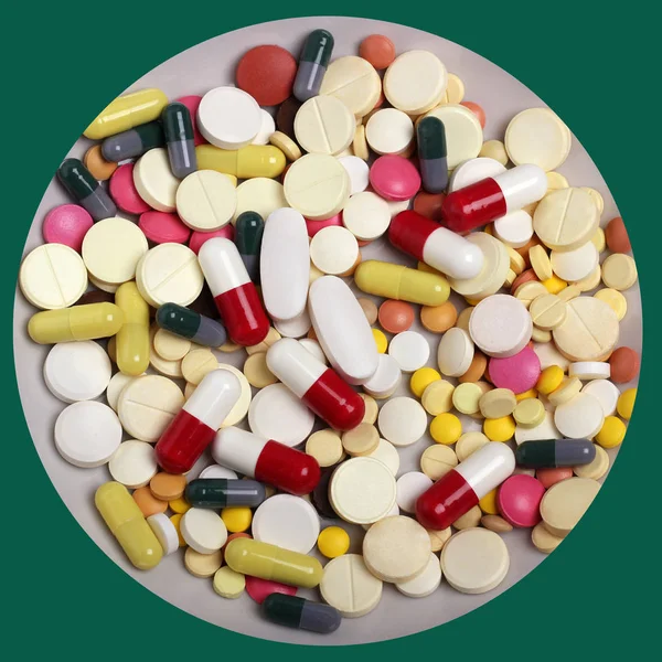 Background of pills, close-up. — Stock Photo, Image
