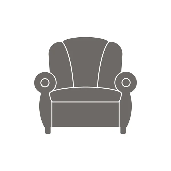 Ikona fotela, ilustracji wektorowych. — Wektor stockowy