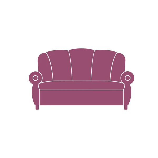 Symbol Sofa, Vektor. — Stockvektor