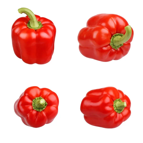 Red bell pepper, isolated on a white background. — Stock Photo, Image