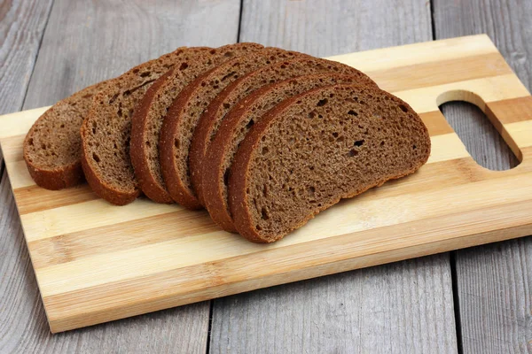 Kousky žitného chleba — Stock fotografie