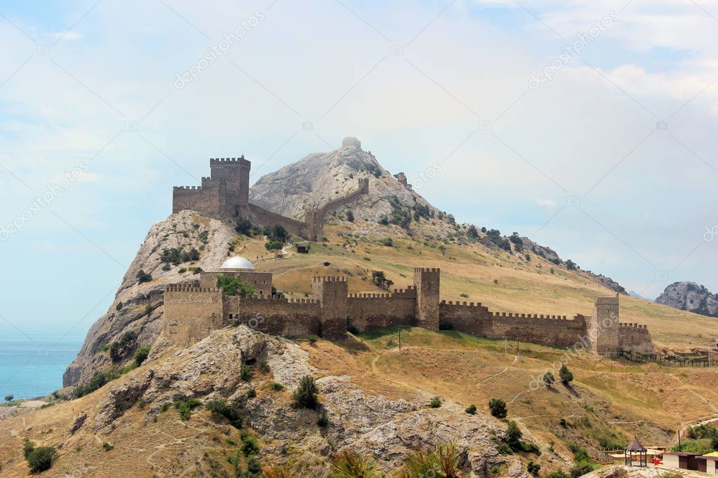 Genoese fortress in Sudak in the Crimea.