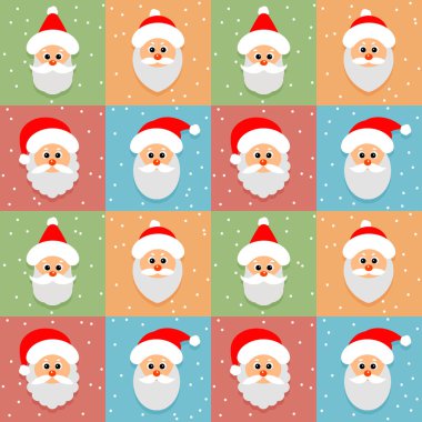 Seamless modeli. Noel komik arka plan.