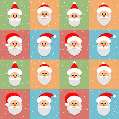 Seamless pattern. Christmas funny background. clipart