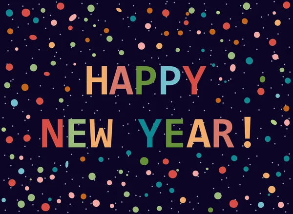Szczęśliwego nowego roku! Karty okolicznościowe, gratulacje. Wektor — Wektor stockowy