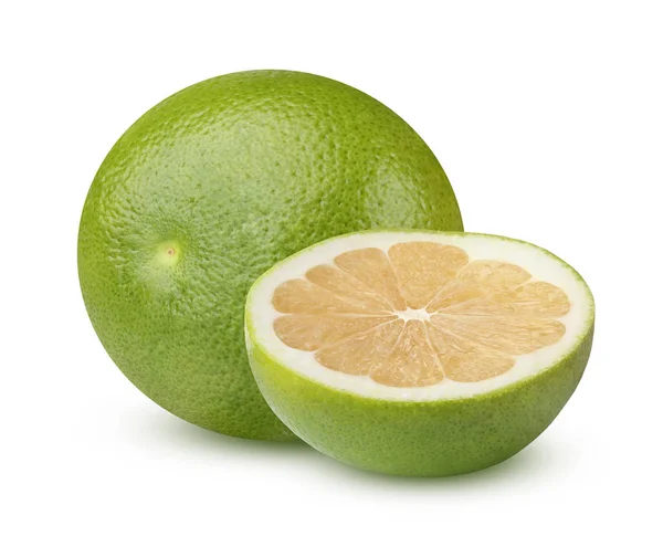 Citrus sweetie, isoliert auf weißem Hintergrund mit Schatten. — Stockfoto