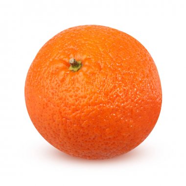 Beyaz bir arka plan üzerinde izole bir mandalina.