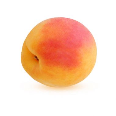 Beyaz bir arka plan üzerinde izole kayısı.