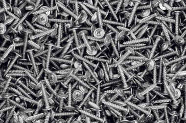 Metal vida. Arka plan. Metal ürünleri.