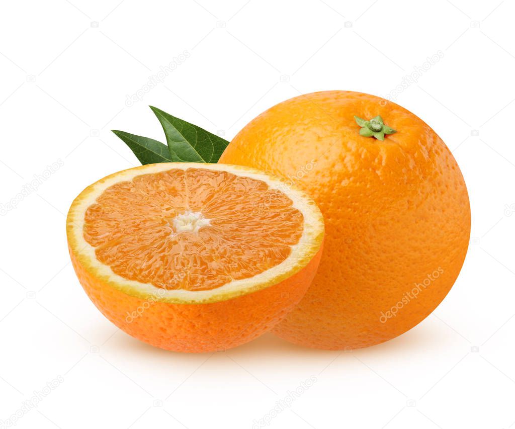 orange isolated on white background.