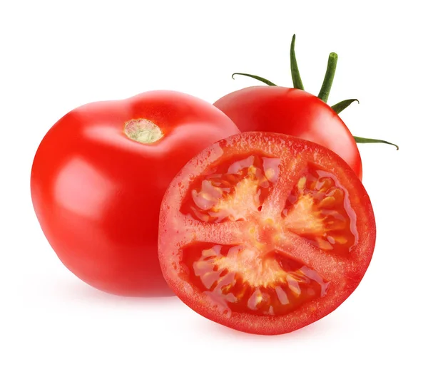 Tomate isoliert auf weißem Hintergrund. — Stockfoto