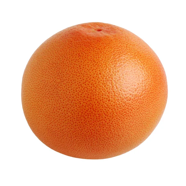 Een Hele Grapefruit Geïsoleerd Een Witte Achtergrond — Stockfoto