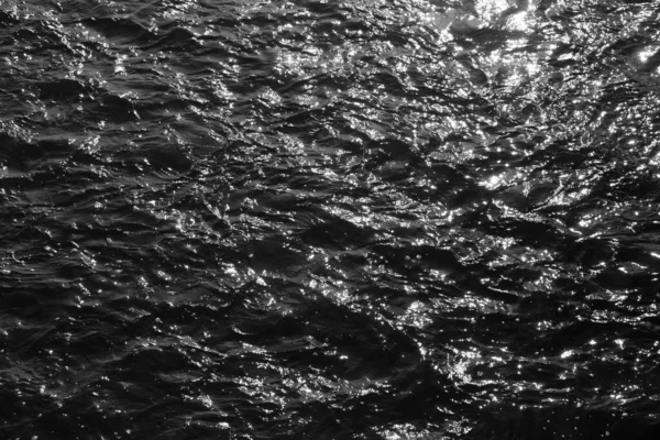 Water Texture Highlights Black White Photo — Stock Photo, Image