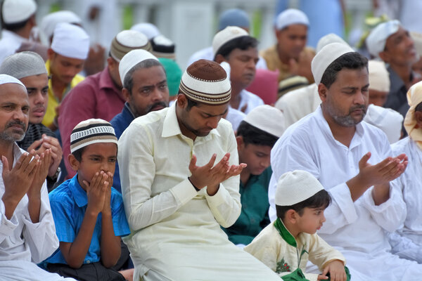 Indian Muslims are celebrating Eid