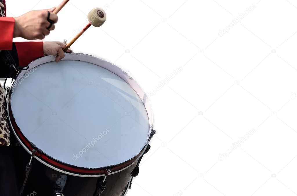 Playing a Acoustic Drum