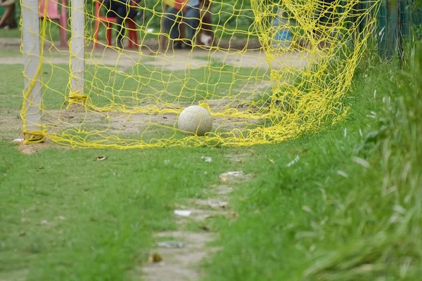 Voetbal Het Doel — Stockfoto