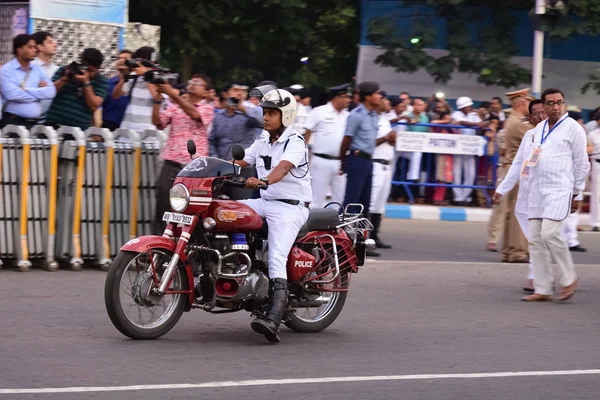 Kolkata polis trafik Çavuş — Stok fotoğraf