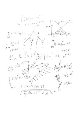 Beyaz Matematiksel denklemler