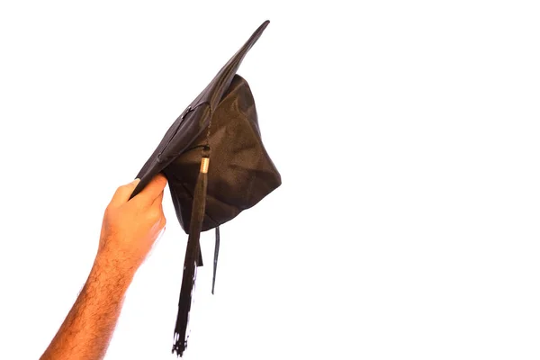 Студент с дипломной шапкой — стоковое фото